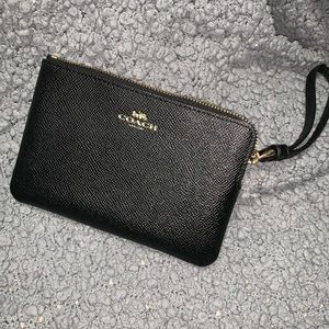 Coach leather wristlet